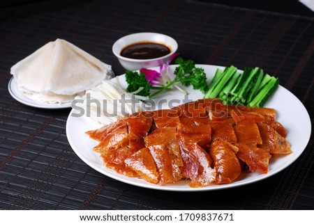 Modern traditional cuisine: roast duck