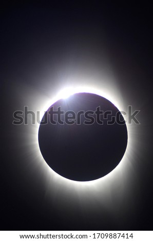 Total Solar Eclipse and diamond ring