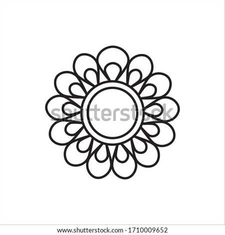 Flower Icon Design Vector Template