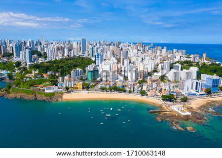 Aerial Drone View of Salvador Bahia Brazil 