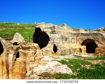 Dara is a historical ancient city located on the Mardin. Mesopotamia Dara Ancient City Ruins. (Mardin - Turkey) 