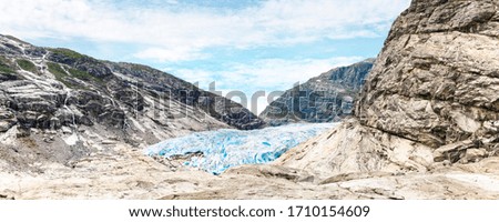 Nigardsbreen glacier in Norway, Scandinavia