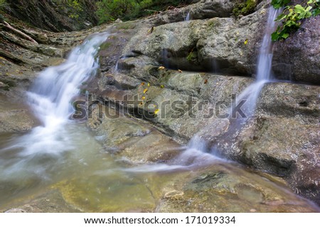 Waterfall of the Caucasus
