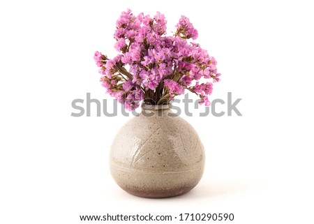 
Asian vase with dried flowers Royalty-Free Stock Photo #1710290590