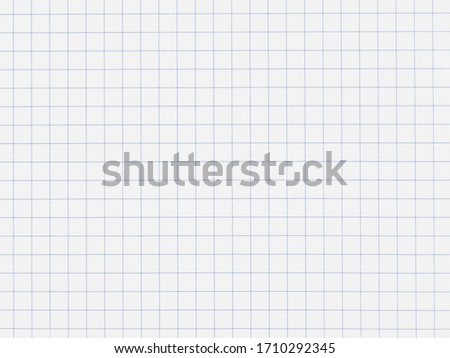 A sheet of paper in a cage. Checkered abstract background. The view from the top.
