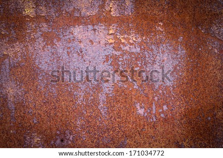 Rusty metal background texture iron old rust grunge steel metallic dirty brown wall