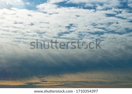 beautiful evening sky with clouds