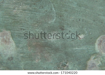 close-up of an oxidized metal surface