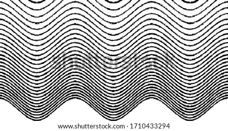 Wavy, billowy, flowing lines abstract pattern. Waving lines texture. Brush strokes texture. Atrwork imitation. Cool and swirly background.  Vector illustration. EPS10.