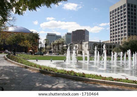 Fountain in downtown San Jose