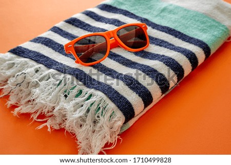 A studio photo of a beach towel