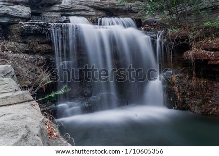 natural waterfall long exposure photo