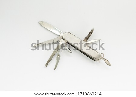 folding knife tools on a white background