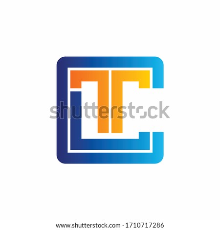 letter C and letter T logo design