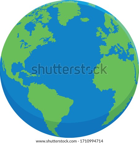 Earth illustration vector planet world round