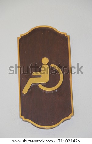 Disabled Toilet Symbol specifically Special case