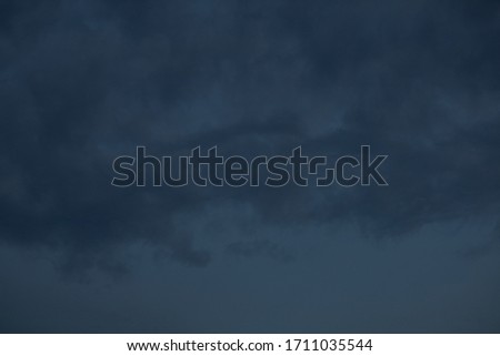 Background of dark sky and cloud before rain