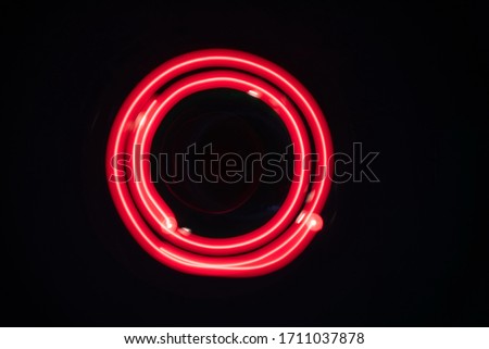 Slow shutter speed in a circular motion