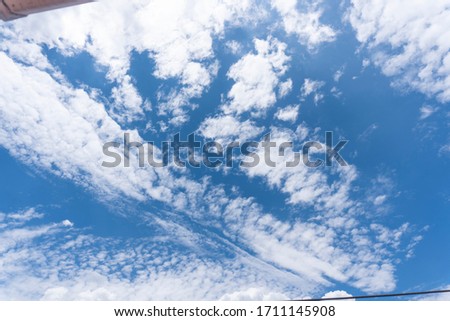 Clouds on a sunny day