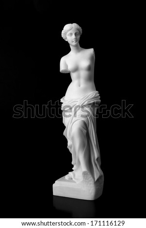 The Venus de Milo is a marble statue of the Hellenistic era, dates from around 100 BC