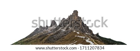 Mountain isolated on white background