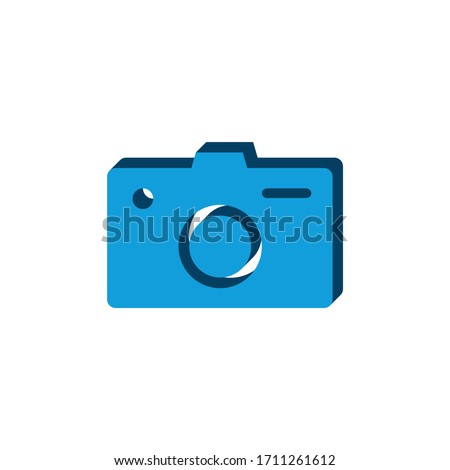 Vector icon camera
isometric. 3d  sign isolated on white background.