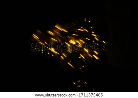 Light photography with Farry lights and cool effect