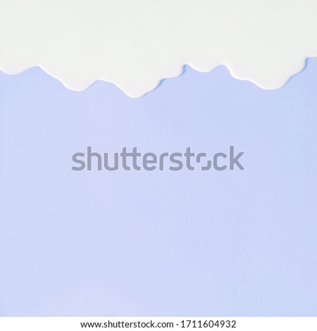 Liquid flowing down concept on pastel background