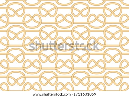 Seamless pattern of simple sea knots.