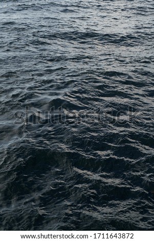 
The texture of the water is dark blue