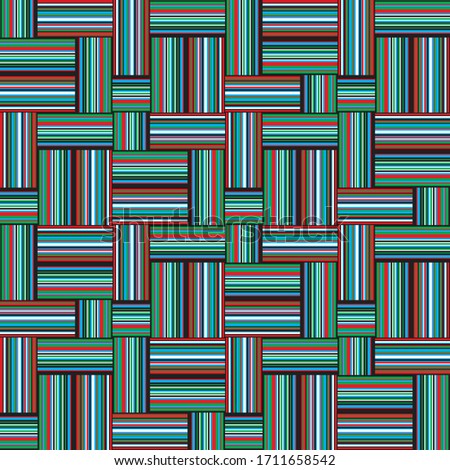 Seamless pattern with horizontal and vertical colored segments