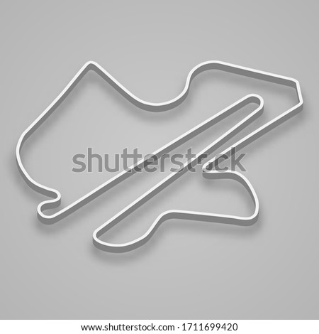 Sepang Circuit for motorsport and autosport. Malaysia Grand prix race track. Royalty-Free Stock Photo #1711699420