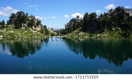 Perfect background in Pyrenees mountais, Spain Royalty-Free Stock Photo #1711751929