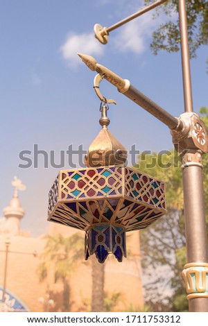 Pendant still oriental lantern in the arden