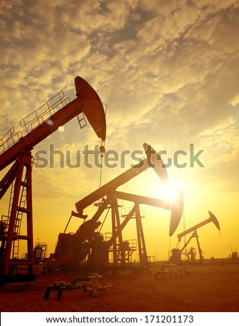 Oil pumps. Oil industry equipment. 