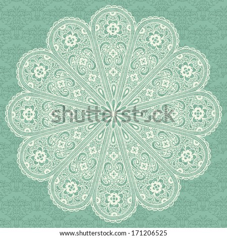 lace pattern (clipping mask background)