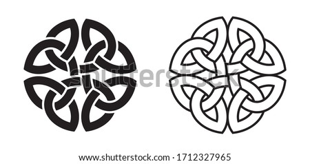 Celtic Knot (Element of Celtic Ornament) Royalty-Free Stock Photo #1712327965
