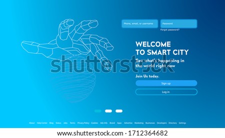 User interface for Big data flow processing concept, cloud database, isometric vector, web hosting and server room icons. business and technology concept in database system