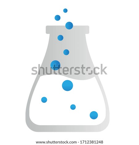 Isolated test tube icon. Medical icon - Vector