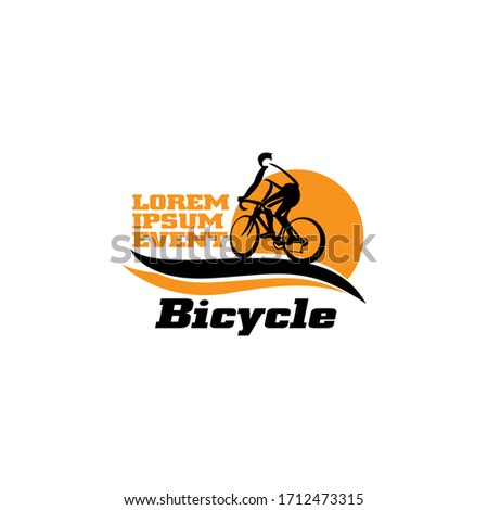 Bicycle Race Event Logo Design Template