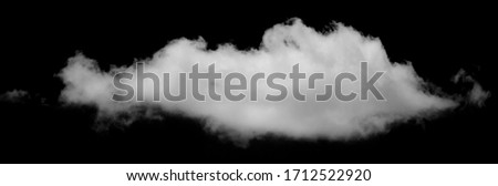 Cloud on black background for use in editing software. "screen" blend mode is recommended. 