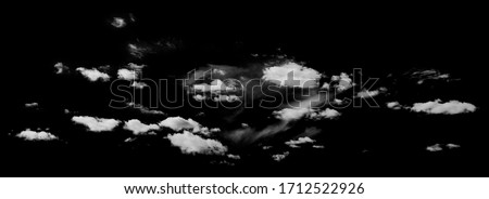 Cloud on black background for use in editing software. "screen" blend mode is recommended.