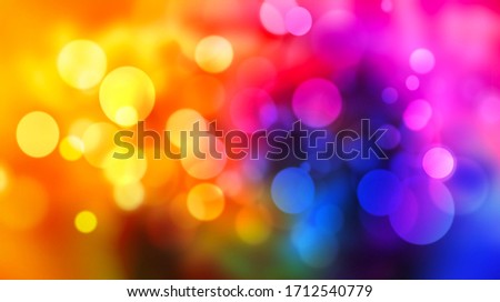 Colorful bokeh abstract light background.