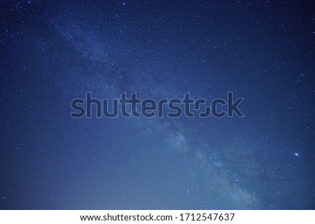 The Milky Way Galaxy in a night shot Royalty-Free Stock Photo #1712547637