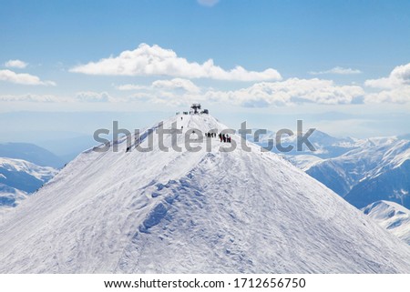 
Gudauri, view of the mountains around