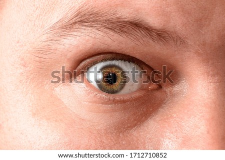 A close up of a persons eyes. High quality photo