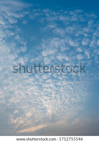 High resolution panorama stitch of blue sky clouds