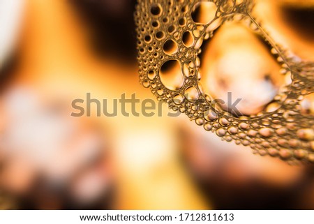 Orange water droplets background with yellow background and Incredible texture