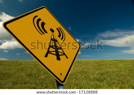 A Sign Showing Wireless Availability