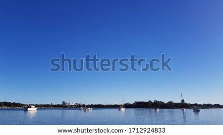 Blue ocean and sky, Sydney Australia